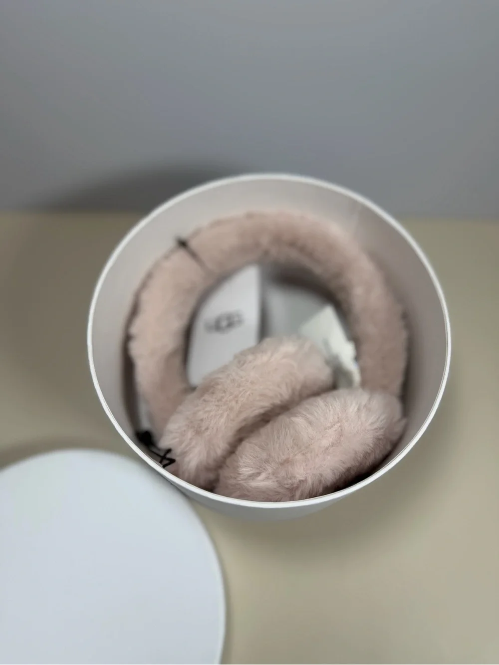 UGG Kids Blush Pink Fur Earmuffs